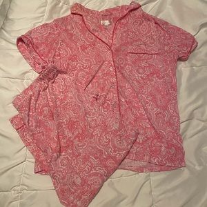 Pink paisley PJ set